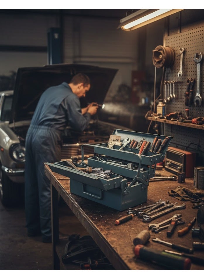 صندوق عدة من الحديد الصناعي 3 طبقات - Image 4